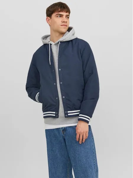 Бомбер стандартного кроя Jack&Jones, синий