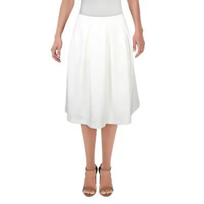 Calvin Klein Женская белая плиссированная юбка-миди ниже колена Petites 4P BHFO 8632