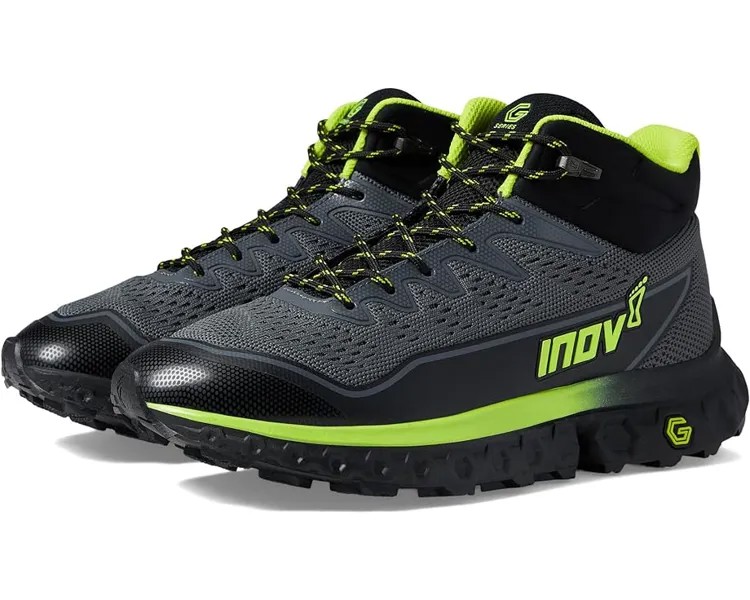 Кроссовки inov-8 RocFly G 390, цвет Grey/Black/Yellow