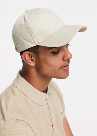 Светло-бежевая кепка из саржи с изогнутым козырьком Topman-Светло-бежевый цвет