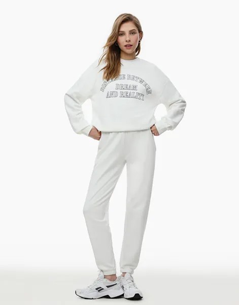 Спортивные брюки женские Gloria Jeans GAC021021 белые S/164