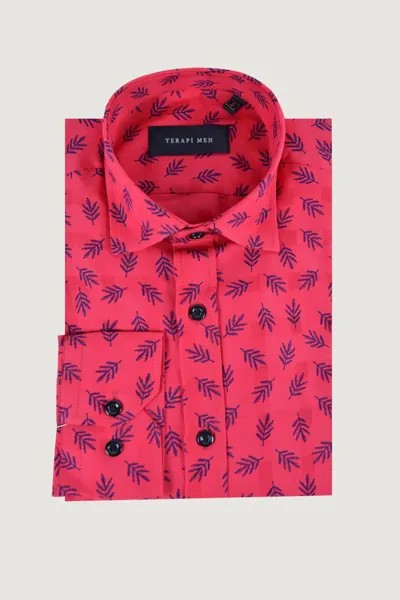 Рубашка мужская Terapi Men 23283 розовая XS (доставка из-за рубежа)