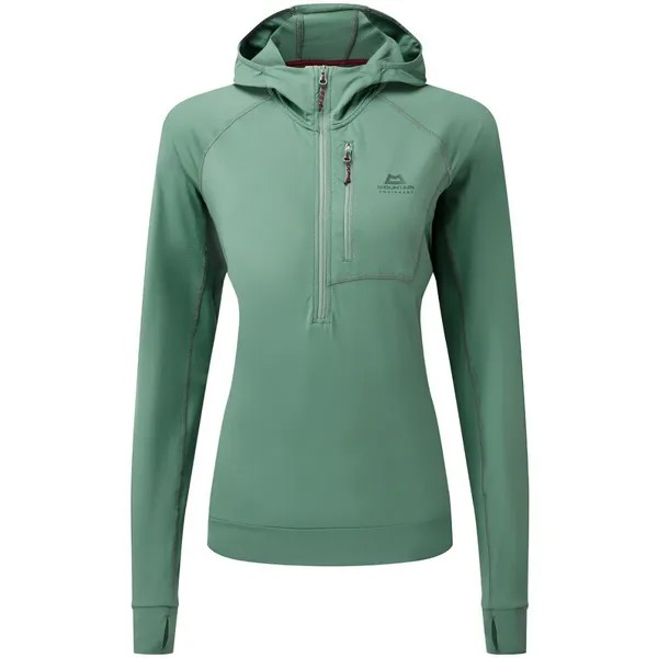 Женская худи на молнии Aiguille Mountain Equipment, зеленый