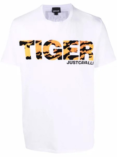 Just Cavalli футболка с логотипом Tiger