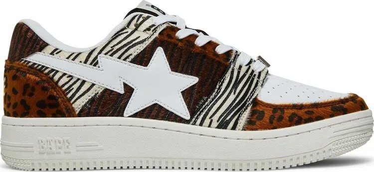 Кроссовки Bapesta Low M2 Animal Mix, белый