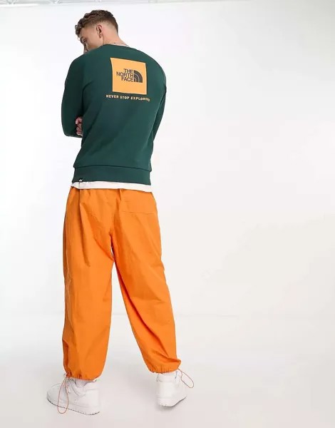 Зеленый свитшот The North Face Raglan Redbox