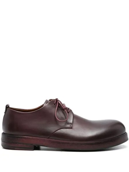 Marsèll polished-finish lace-up brogues, красный
