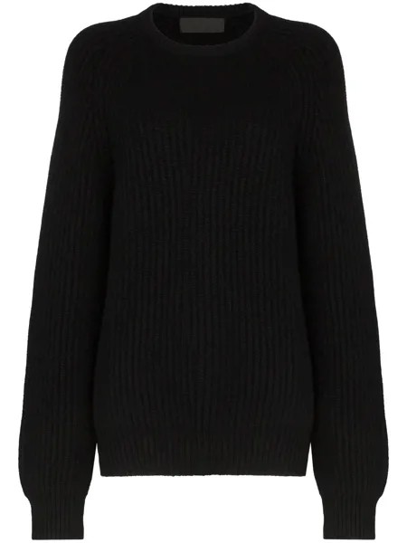 Haider Ackermann кашемировый джемпер в рубчик