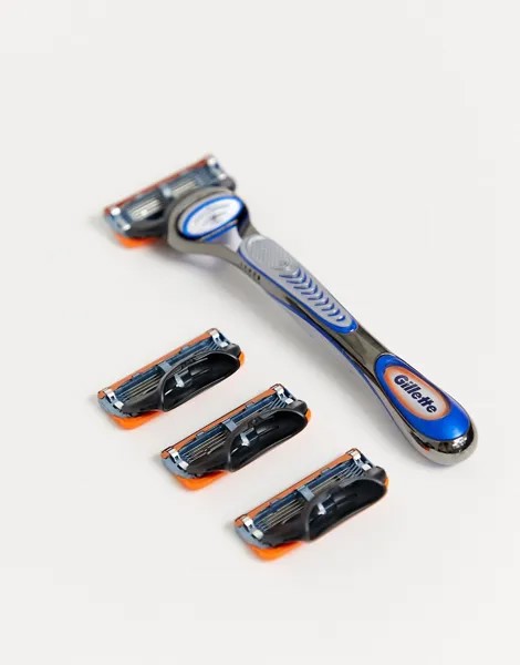 Бритва с 4 сменными лезвиями Gillette - Fusion-Бесцветный