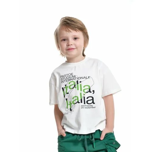 Футболка Mini Maxi, размер 116, белый