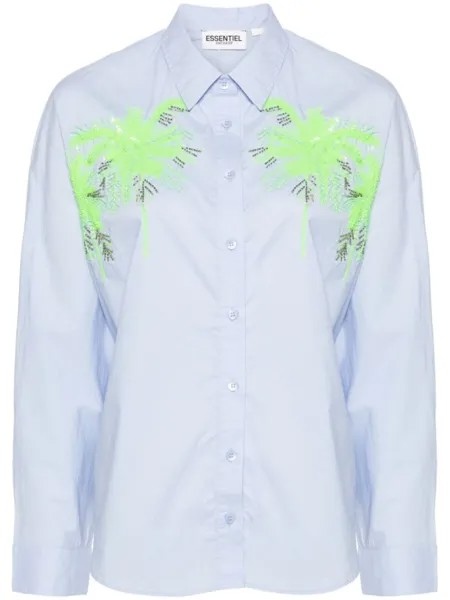 Essentiel Antwerp рубашка Fresh с пайетками, синий