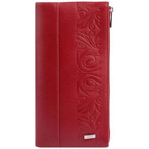 Женский кошелек ESSE 74000 из натуральной кожи, красный