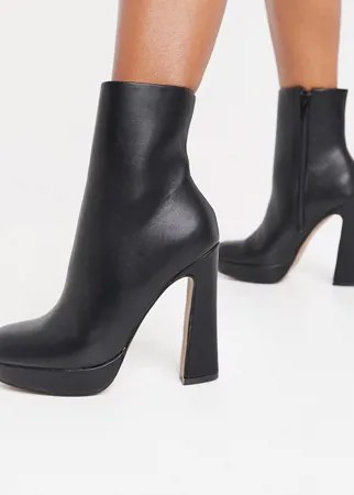 Черные ботинки на платформе ASOS DESIGN Eternal-Черный