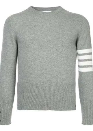 Thom Browne кашемировый пуловер с 4 полосками