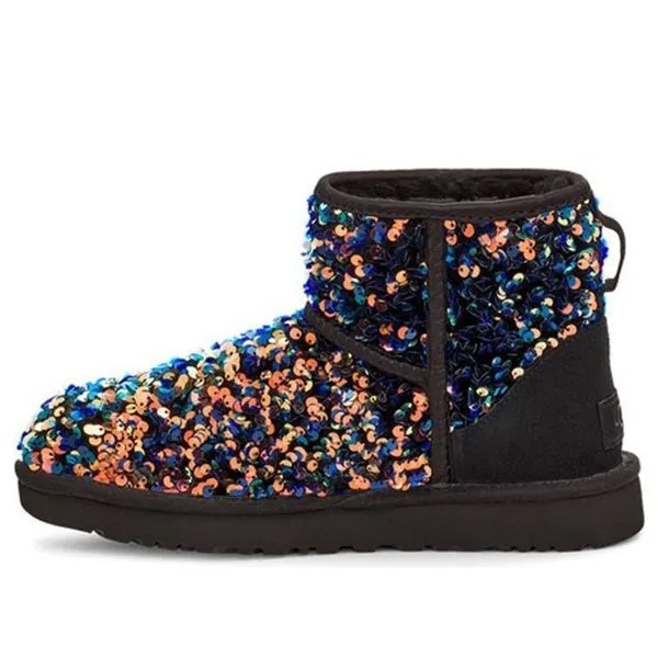 Зимние ботинки классические мини звездные блестящие зимние ботинки Ugg, черный