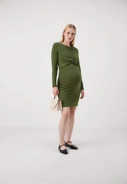 Платье из джерси MLFREDERIKKE JUNE DRESS MAMALICIOUS, зеленый