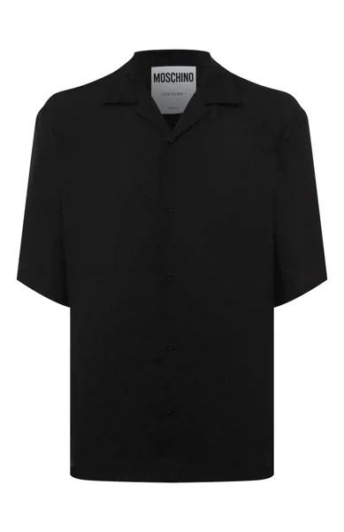Рубашка из вискозы и шелка Moschino