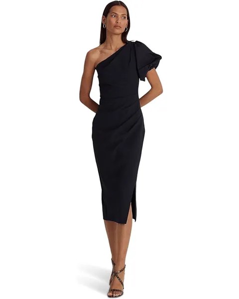 Платье LAUREN Ralph Lauren One-Shoulder Crepe Cocktail, цвет Lauren Navy