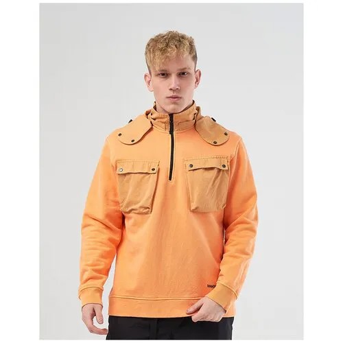 Толстовка We Don’t Care GD 1/4 Zip Hoodie Orange