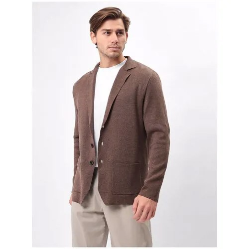 Пиджак мужской GREG G136-KF-коричневый 525, Прямой силуэт / Сlassic fit, цвет Коричневый, размер 50