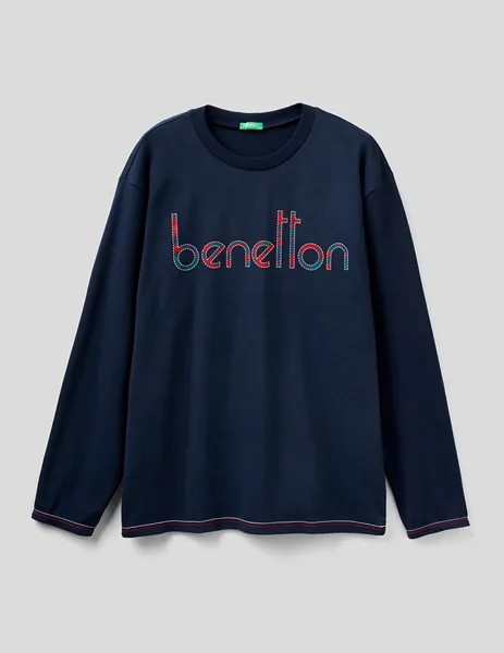 Лонгслив мужской United Colors of Benetton 21A_3I8X4M004 синий M