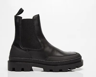Мужские кожаные ботинки челси Les Deux Tanner черный