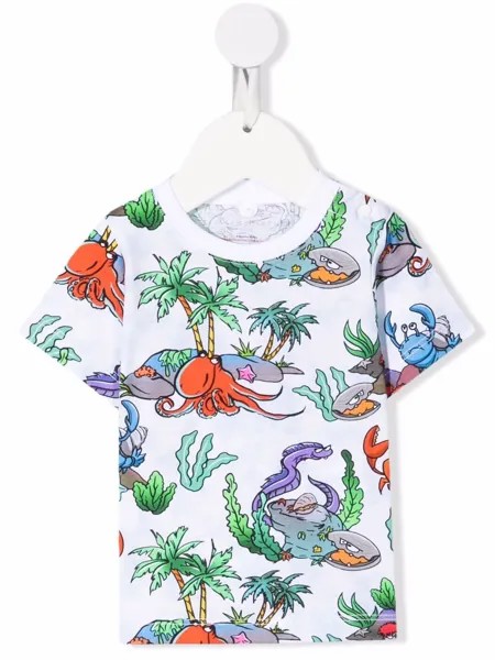 Stella McCartney Kids футболка из органического хлопка с графичным принтом