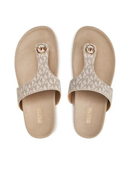 Шлепки Michael Michael Kors, бежевый