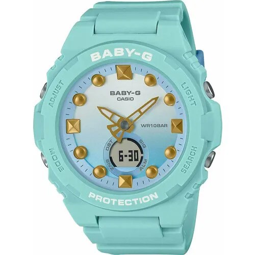 Наручные часы CASIO Baby-G BGA-320-3A, бирюзовый, зеленый