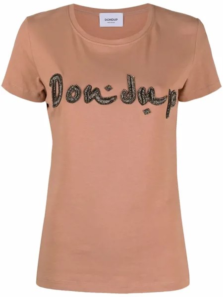 Dondup crystal-embellished logo T-shirt