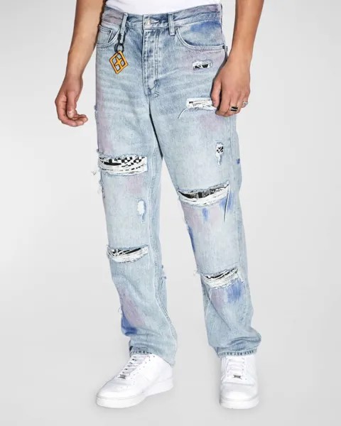 Мужские рваные джинсы Anti K Streets Color Ksubi