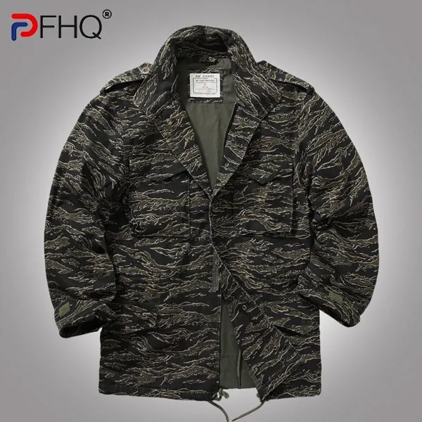 PFHQ 2023 Модные мужские военные тренировочные рубашки куртка стильное тактическое пальто с множеством карманов камуфляжная одежда высокого к...