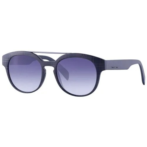 Солнцезащитные очки Italia Independent, круглые, оправа: пластик, градиентные, с защитой от УФ, серый