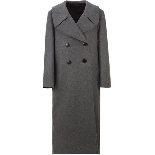 Пальто  LEMAIRE, силуэт свободный, средней длины, размер 40, серый