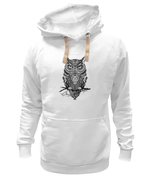 Худи унисекс Printio Оld owl белое 2XL