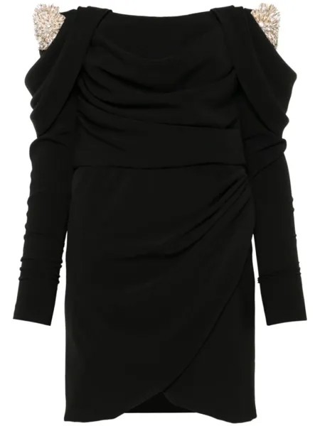 Costarellos платье мини Lilas, черный