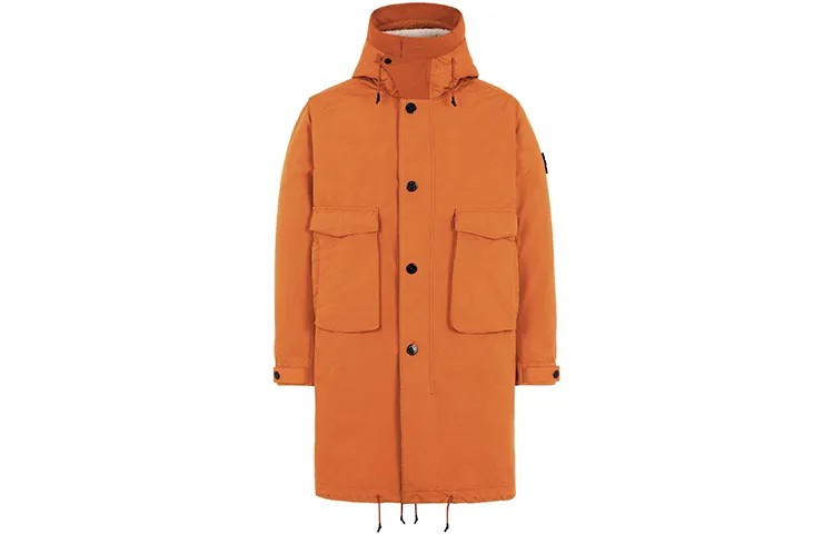 Пальто-парка унисекс оранжевого цвета Stone Island, оранжевый