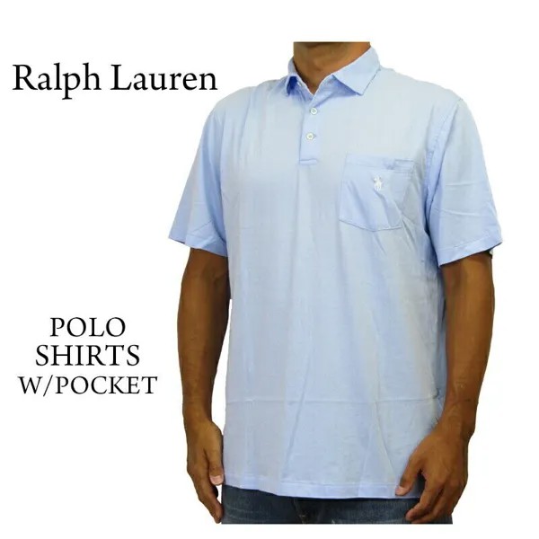 Легкая рубашка-поло классического кроя с короткими рукавами и карманом Polo Ralph Lauren