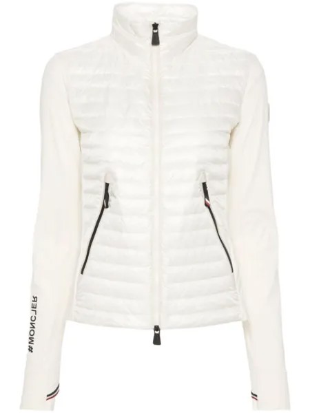 Moncler Grenoble легкая куртка со стегаными вставками, нейтральный цвет