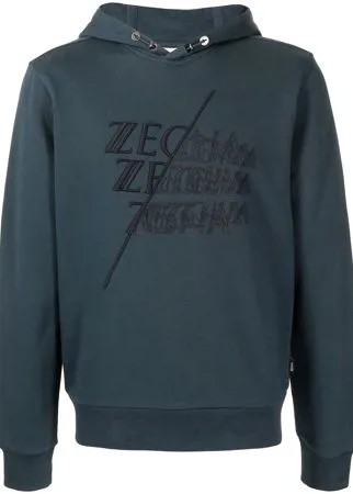 Ermenegildo Zegna худи с вышитым логотипом
