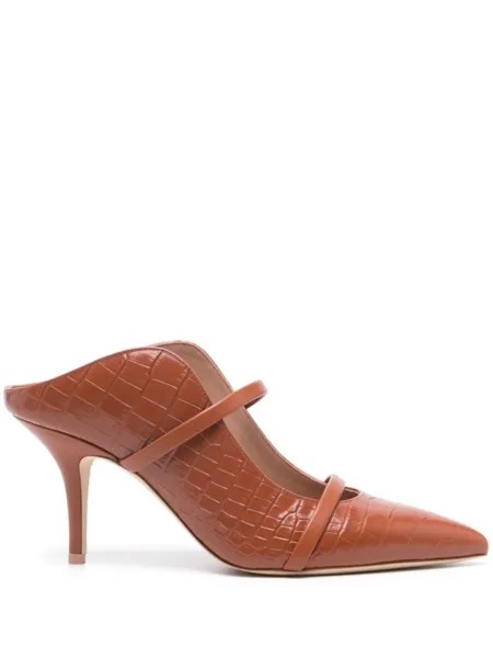 Malone Souliers кожаные мюли Maureen 90 мм, коричневый