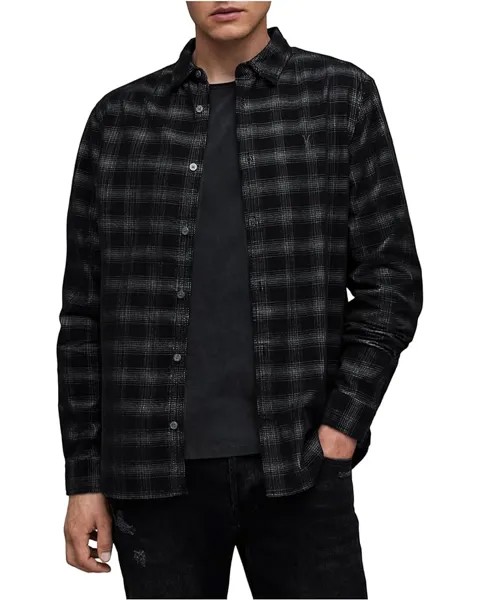 Рубашка AllSaints Eastburn Long Sleeve, черный