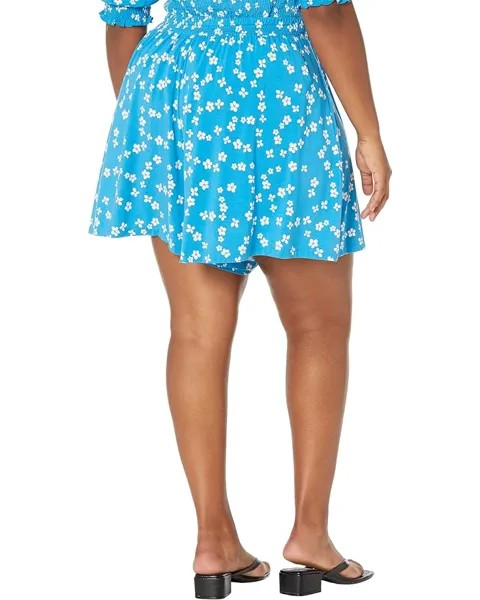 Шорты Draper James Plus Size Pull-On Shorts in Ditsy Daisy, цвет Blue Aster