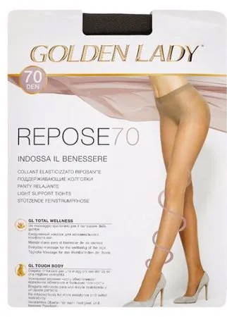 Колготки Golden Lady Repose 70 den, размер 3-M, fumo (серый)