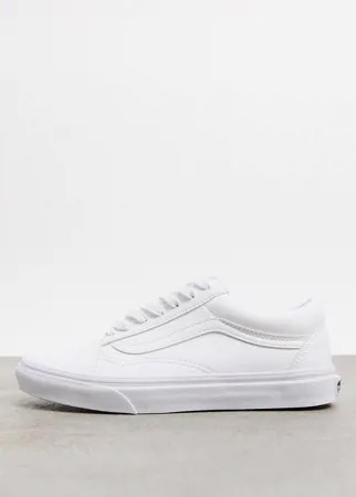 Белые кеды из искусственной кожи Vans UA Old Skool-Белый