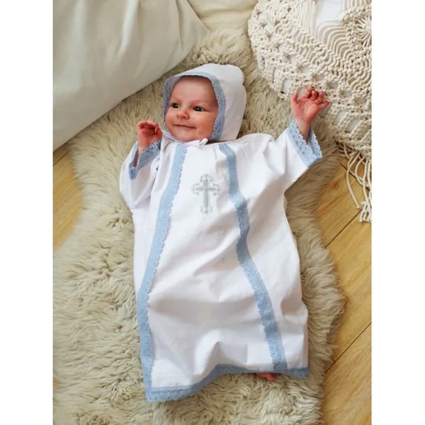 Папитто Крестильный набор для мальчика (рубашка и чепчик) 1300