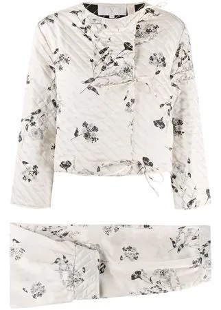 Valentino Pre-Owned стеганый костюм Oriental 1990-х годов