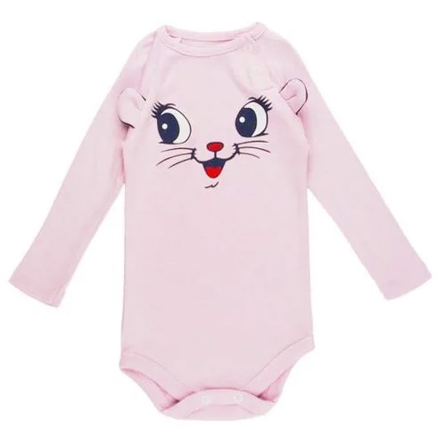 Боди для девочки, цвет коралловый/зайчики, рост 68 Bonito Kids 9592793 .