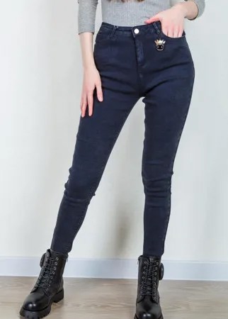 Джинсы женские утепл STOLNIK 8050 (25, Темно-Синий)