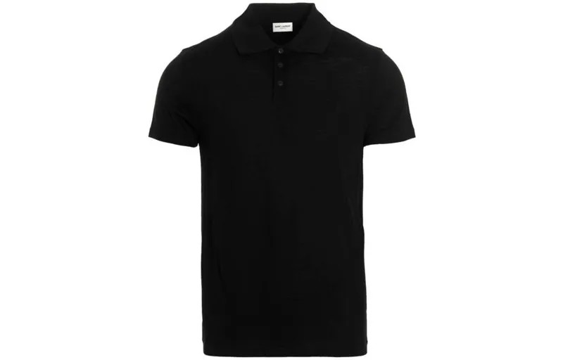 SAINT LAURENT Мужская рубашка поло, цвет Black
